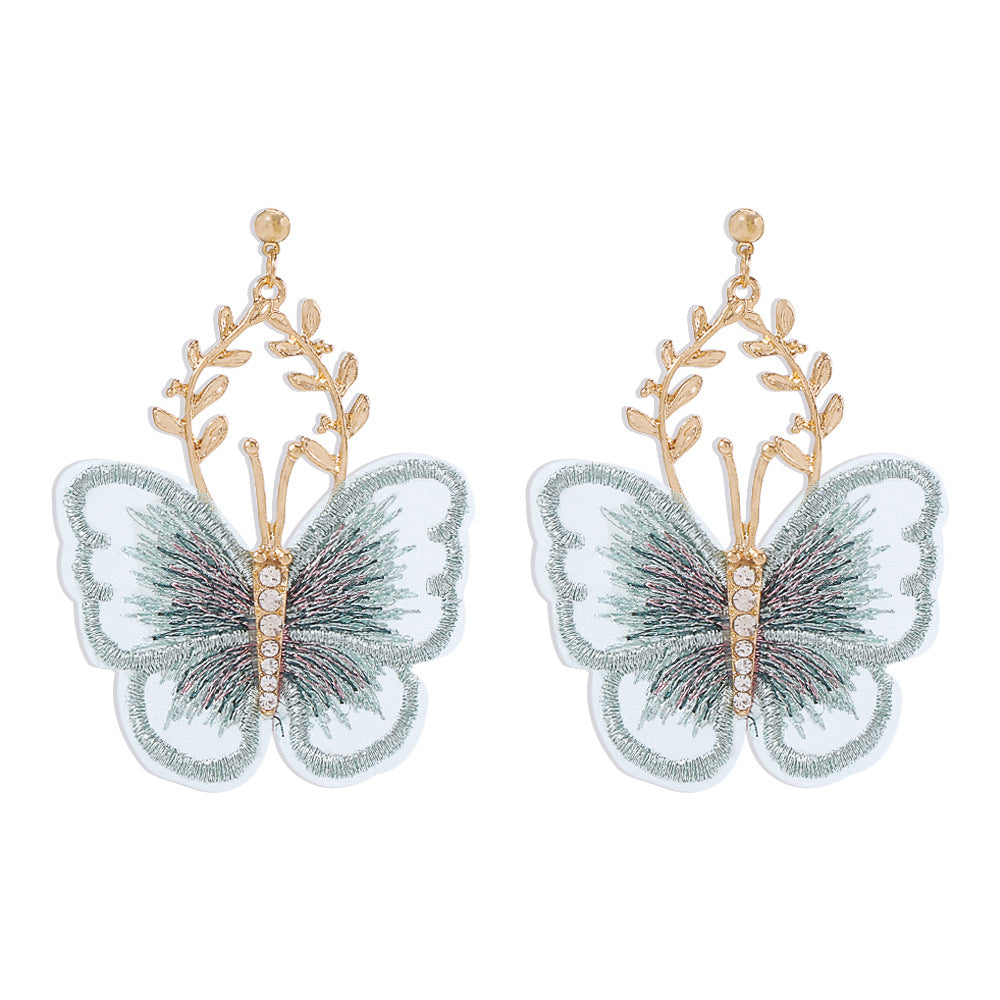 Wholesale Creative Ancient Style Embroidered Lace Butterfly